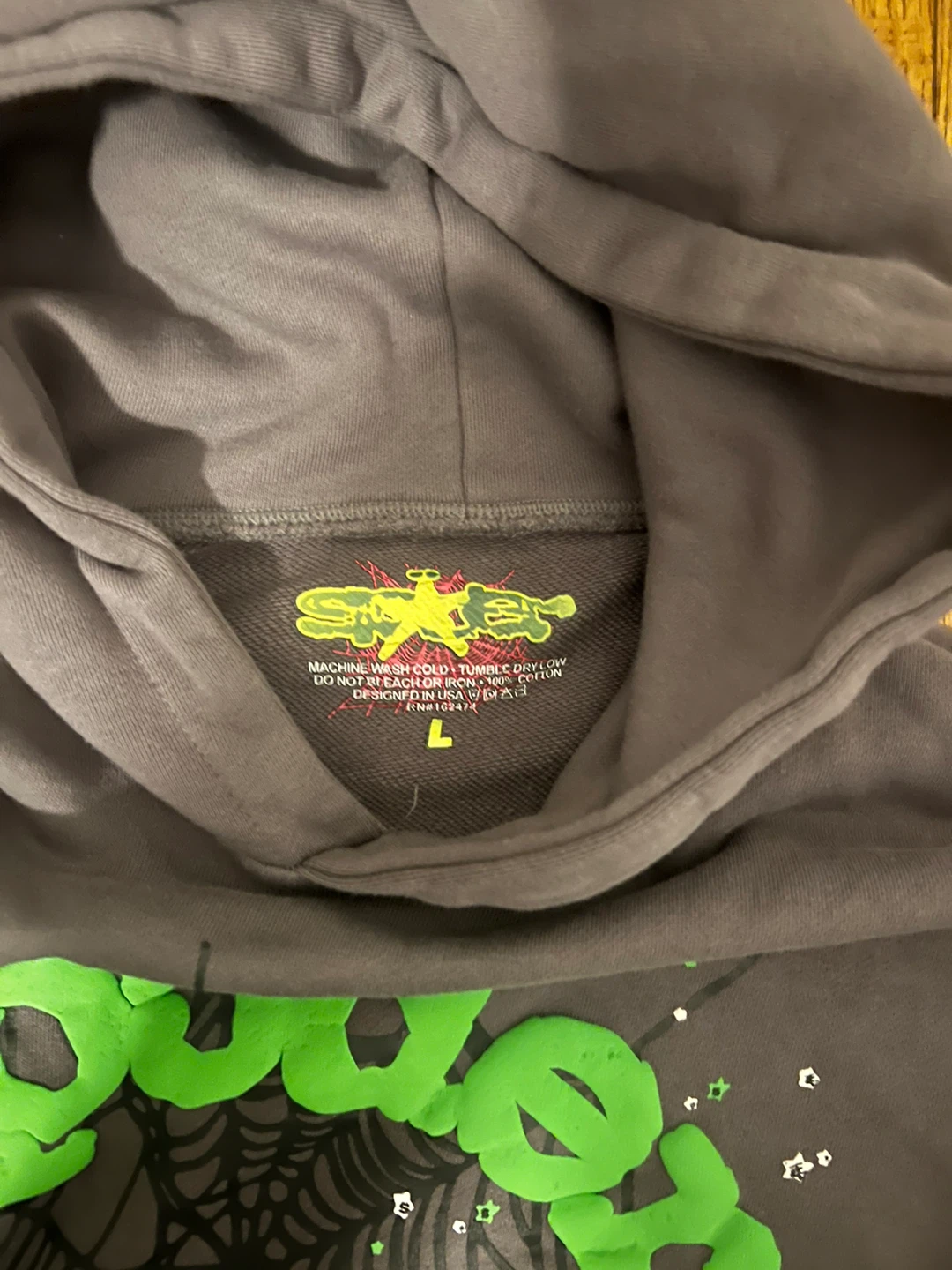 Sp5der Hoodie Size L - photo 2