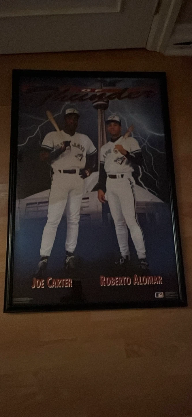 Toronto Blue Jays Joe Carter Roberto Alomar Framed Poster
