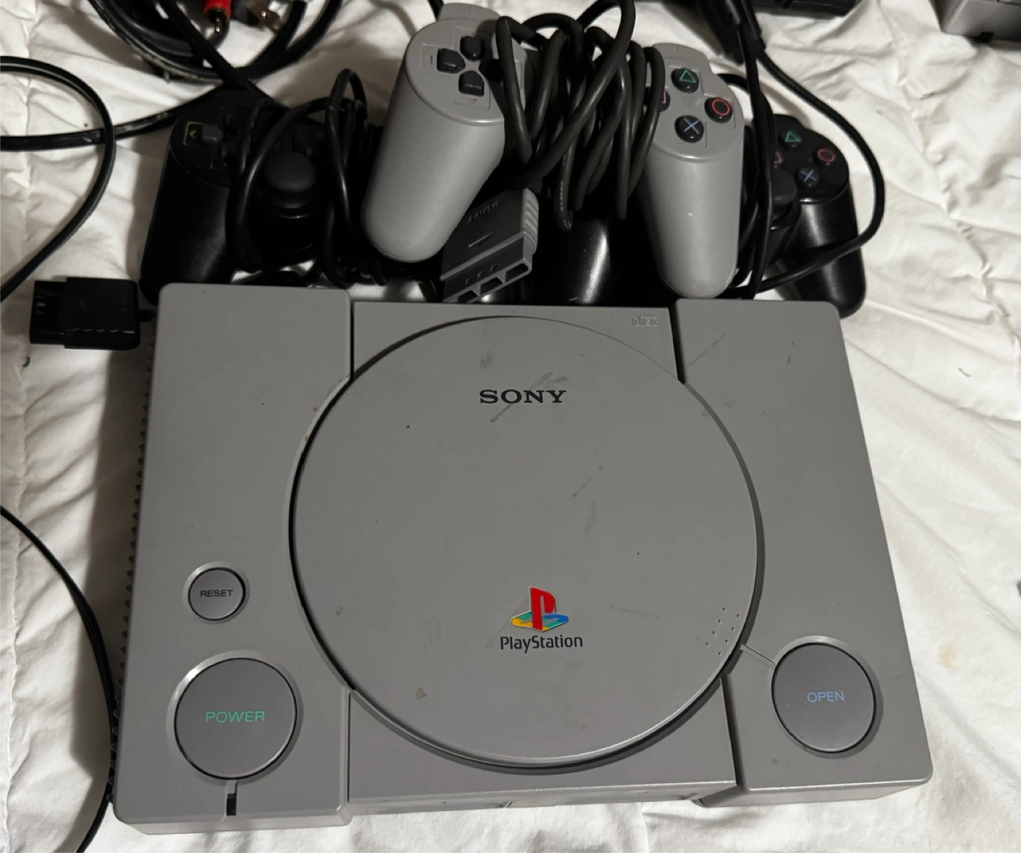 Sony PlayStation 1 Console with Controllers