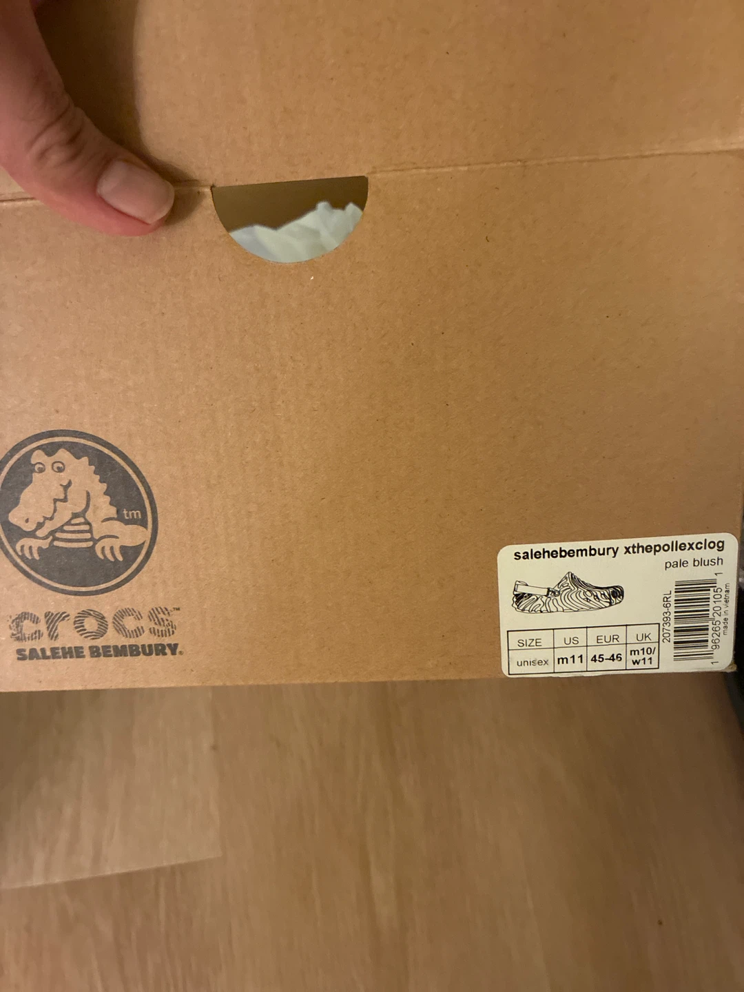 Crocs Salehe Bembury Pollex Clog Pale Blush Shoes - Size US M11 - photo 2