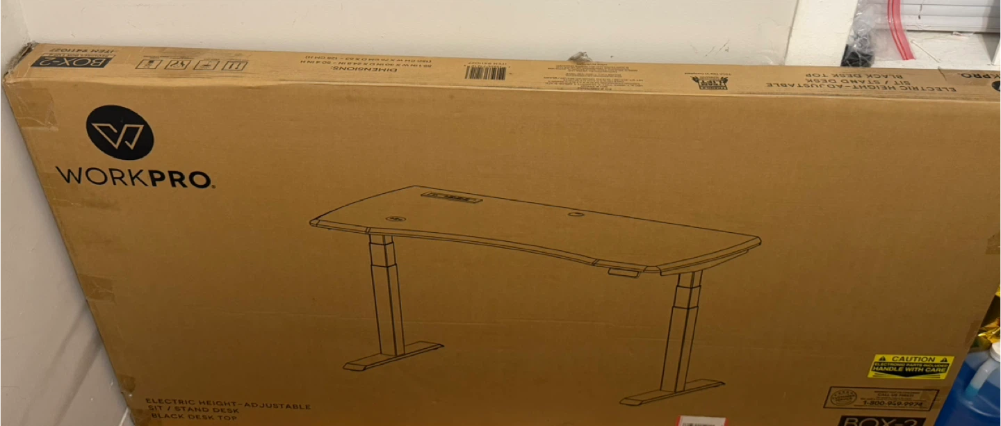 WORKPRO Electric Height-Adjustable Standing Desk
