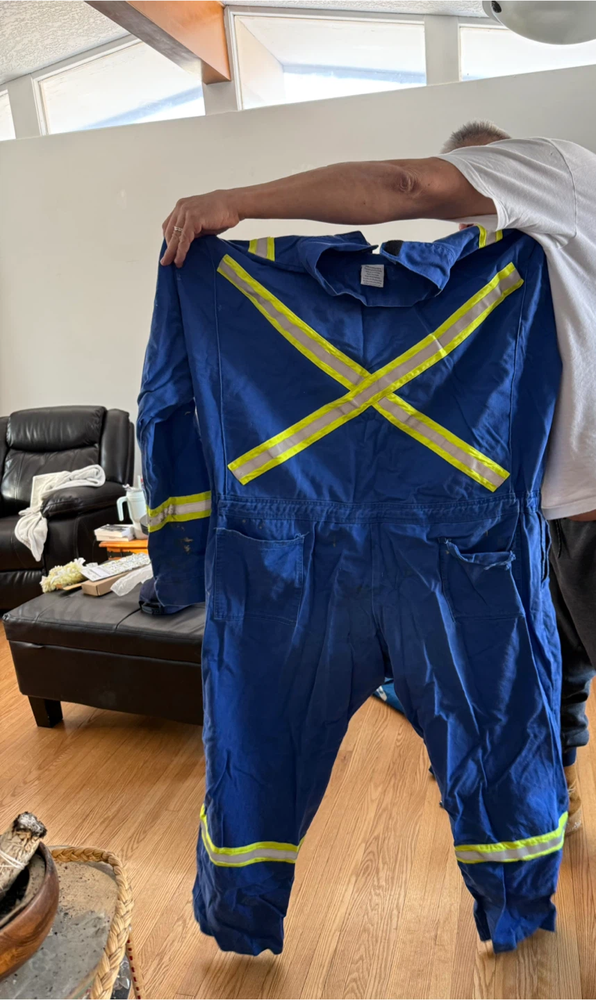 *reduced* Blue Flame Resistant Coveralls Size 56T - photo 2