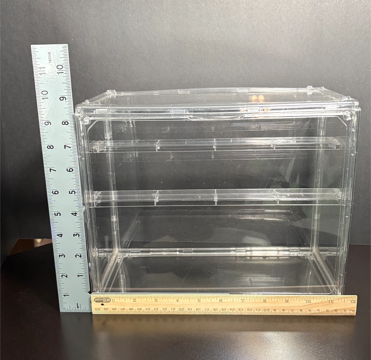 Clear Acrylic Display Case with 3 Shelves - photo 4