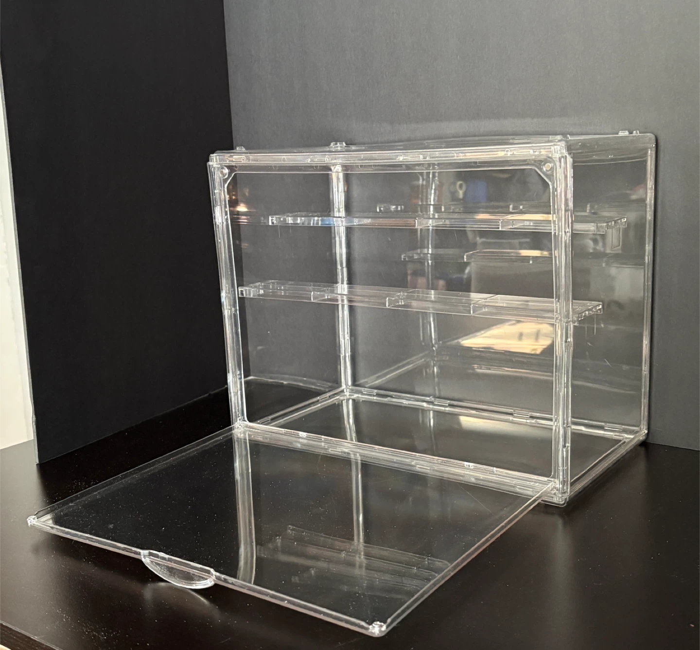 Clear Acrylic Display Case with 3 Shelves - photo 2