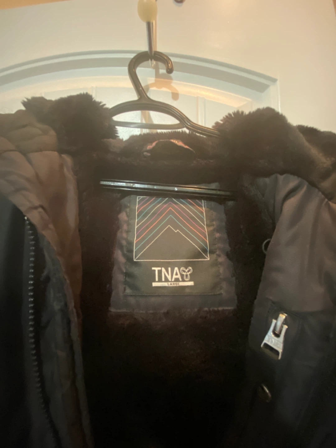 TNA Black Winter Jacket with Fur Hood - photo 4