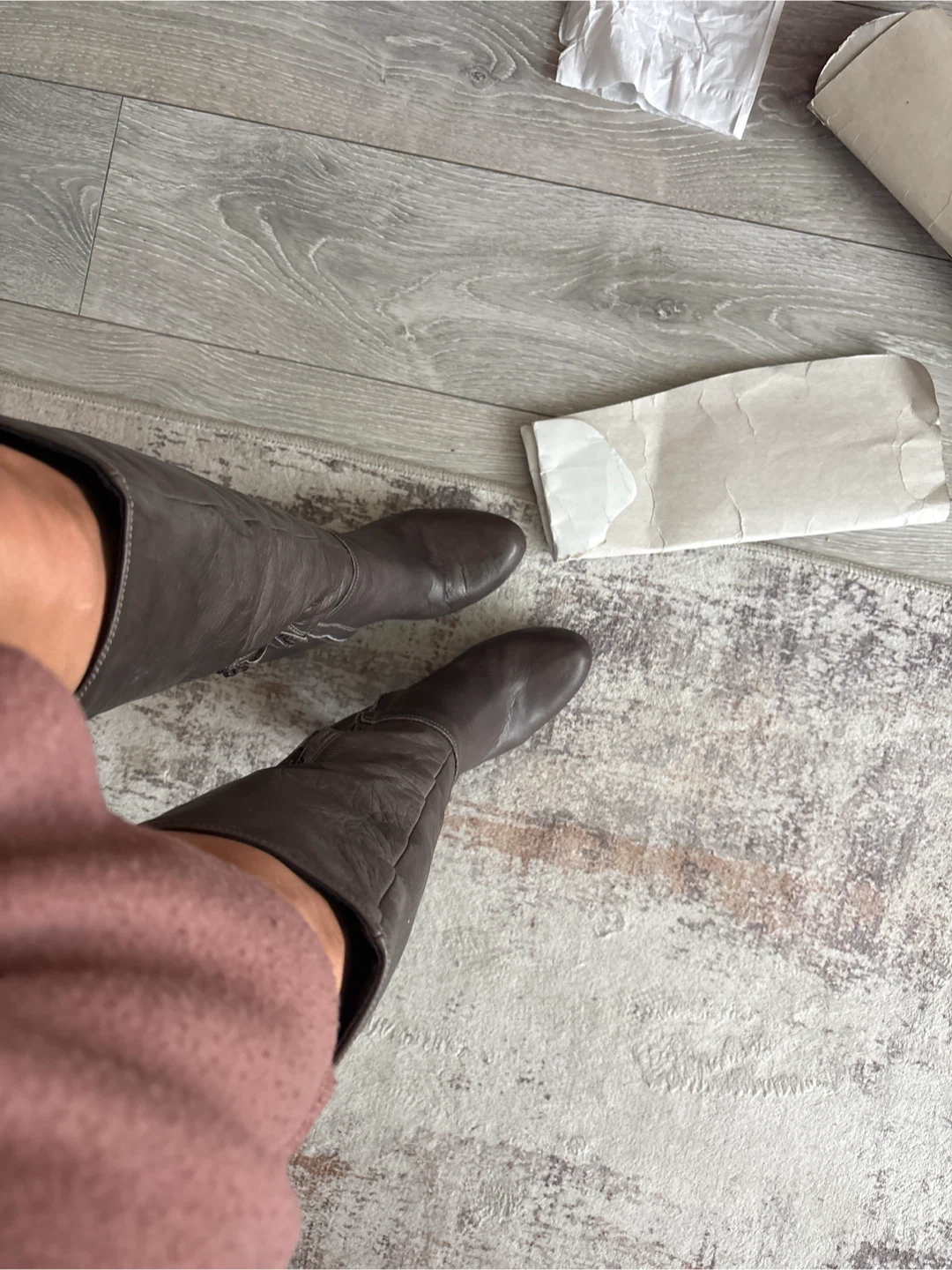 Vera Gomma Knee-High Leather Boots - Size 41 - photo 2