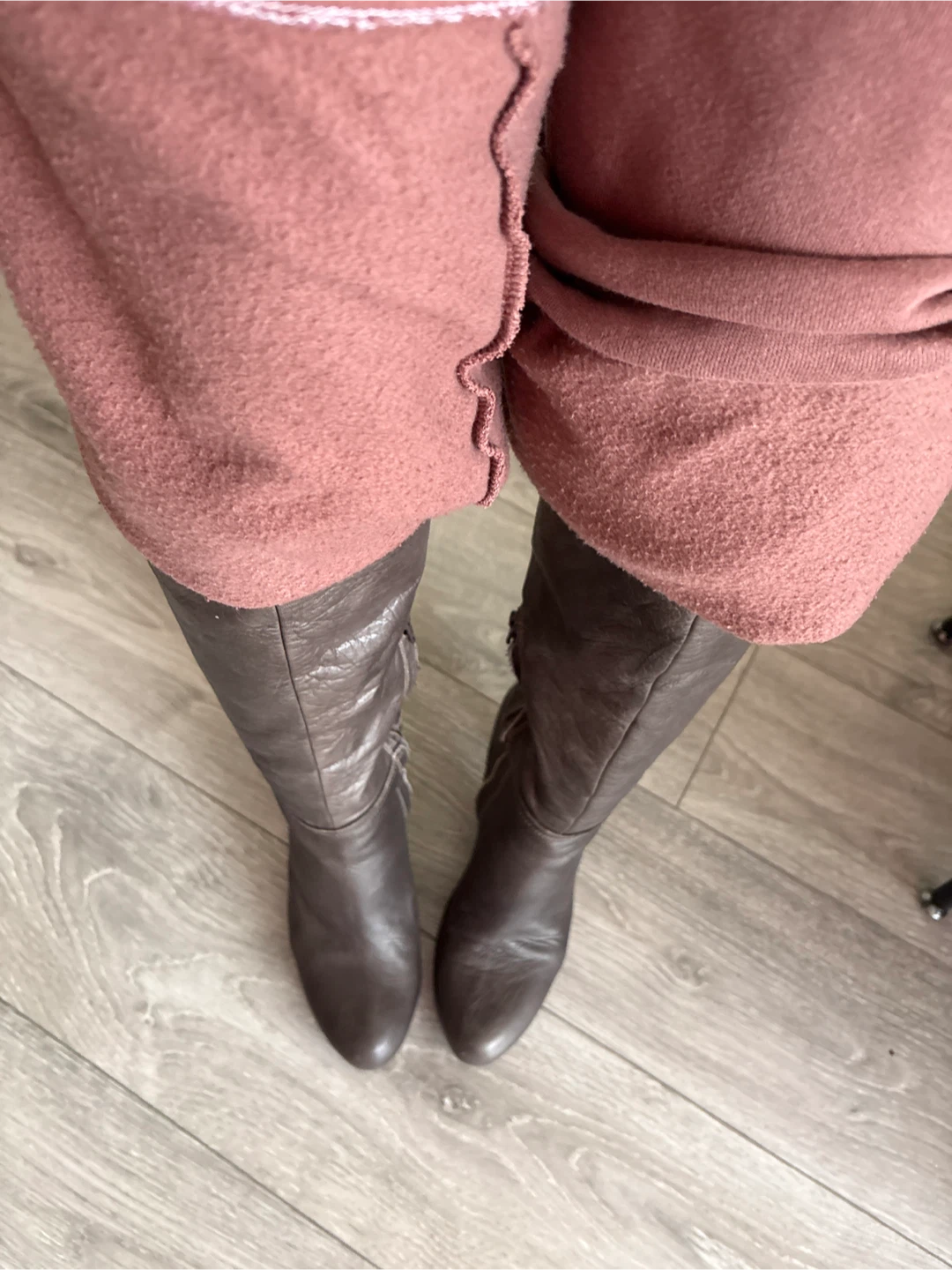 Vera Gomma Knee-High Leather Boots - Size 41 - photo 4
