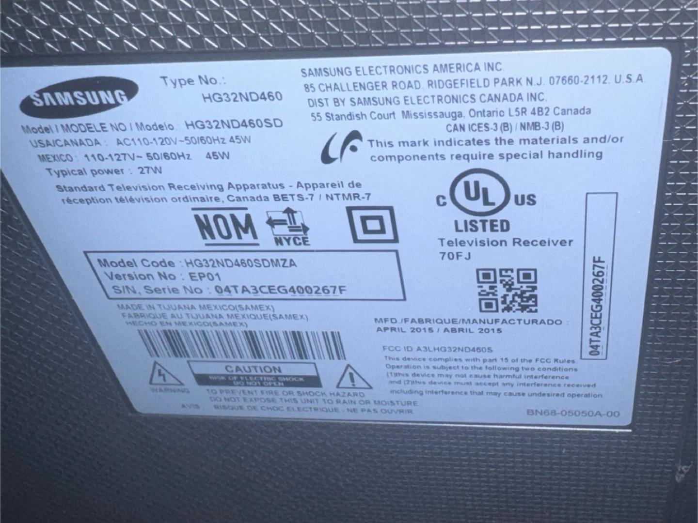 Samsung HG32ND460SD 32" HD Television - photo 2