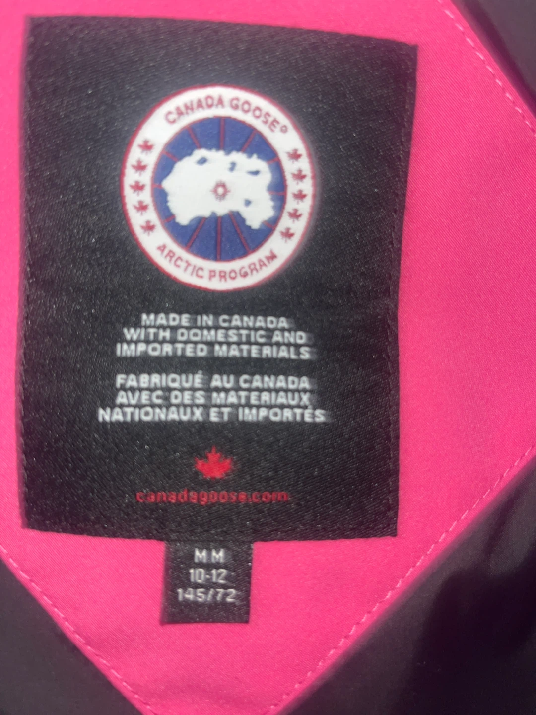 Canada Goose Arctic Program Jacket - Pink - Size MM - photo 3