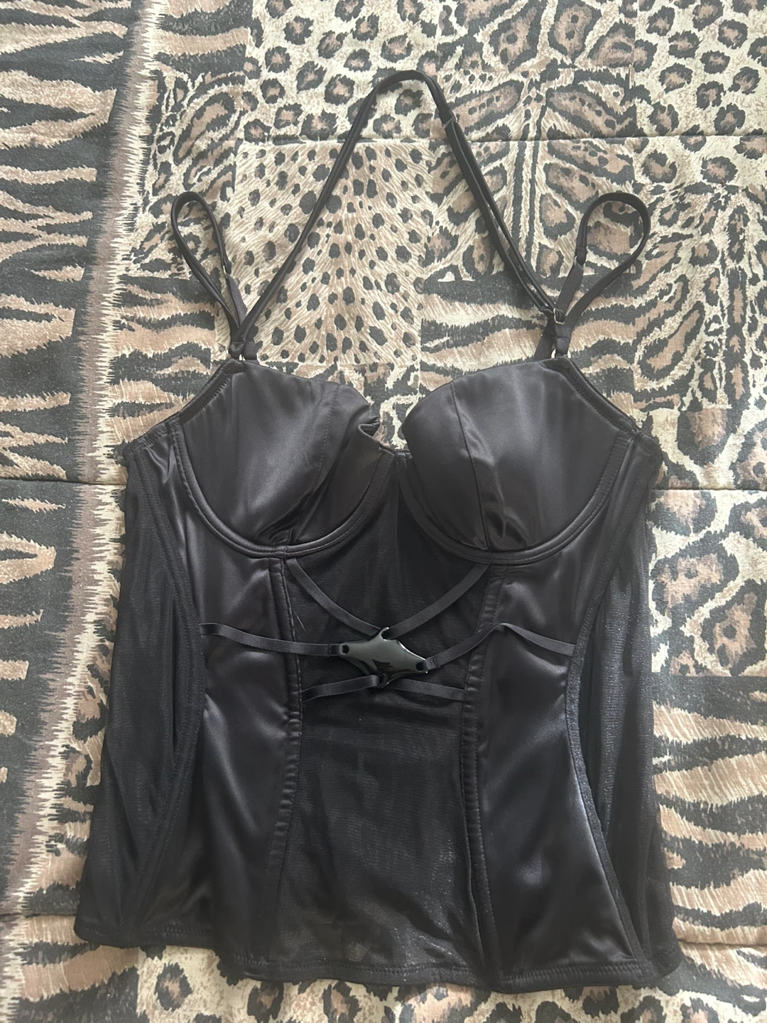 La Senza Black Corset Top M/M