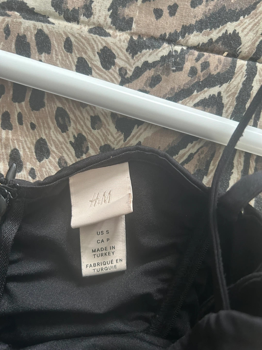 H&M Black Ruched Mini Dress Size S - photo 2