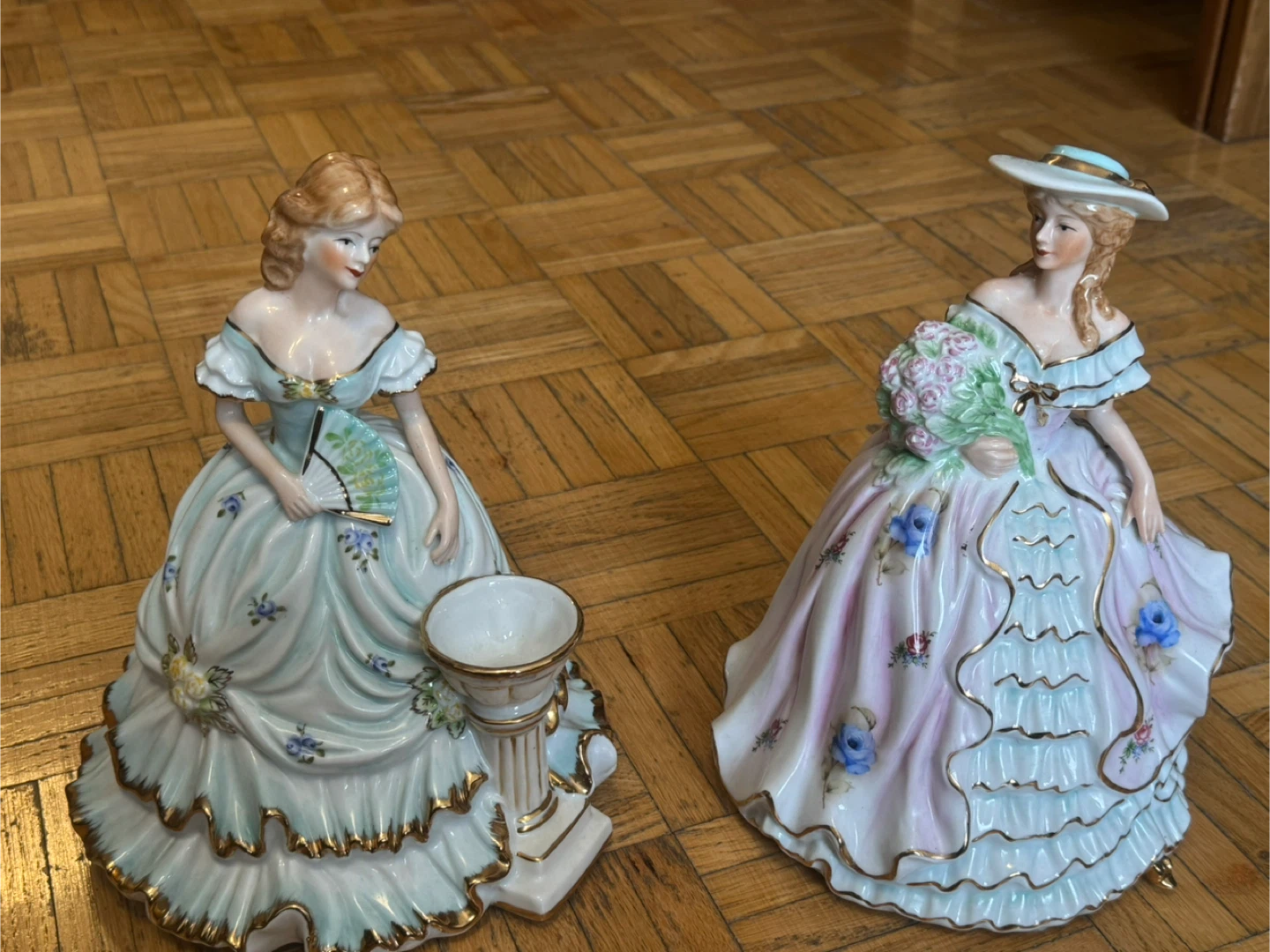 Pair of Vintage Porcelain Figurines
