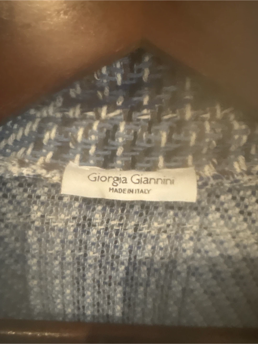 Giorgia Giannini Women's Blue Tweed Blazer