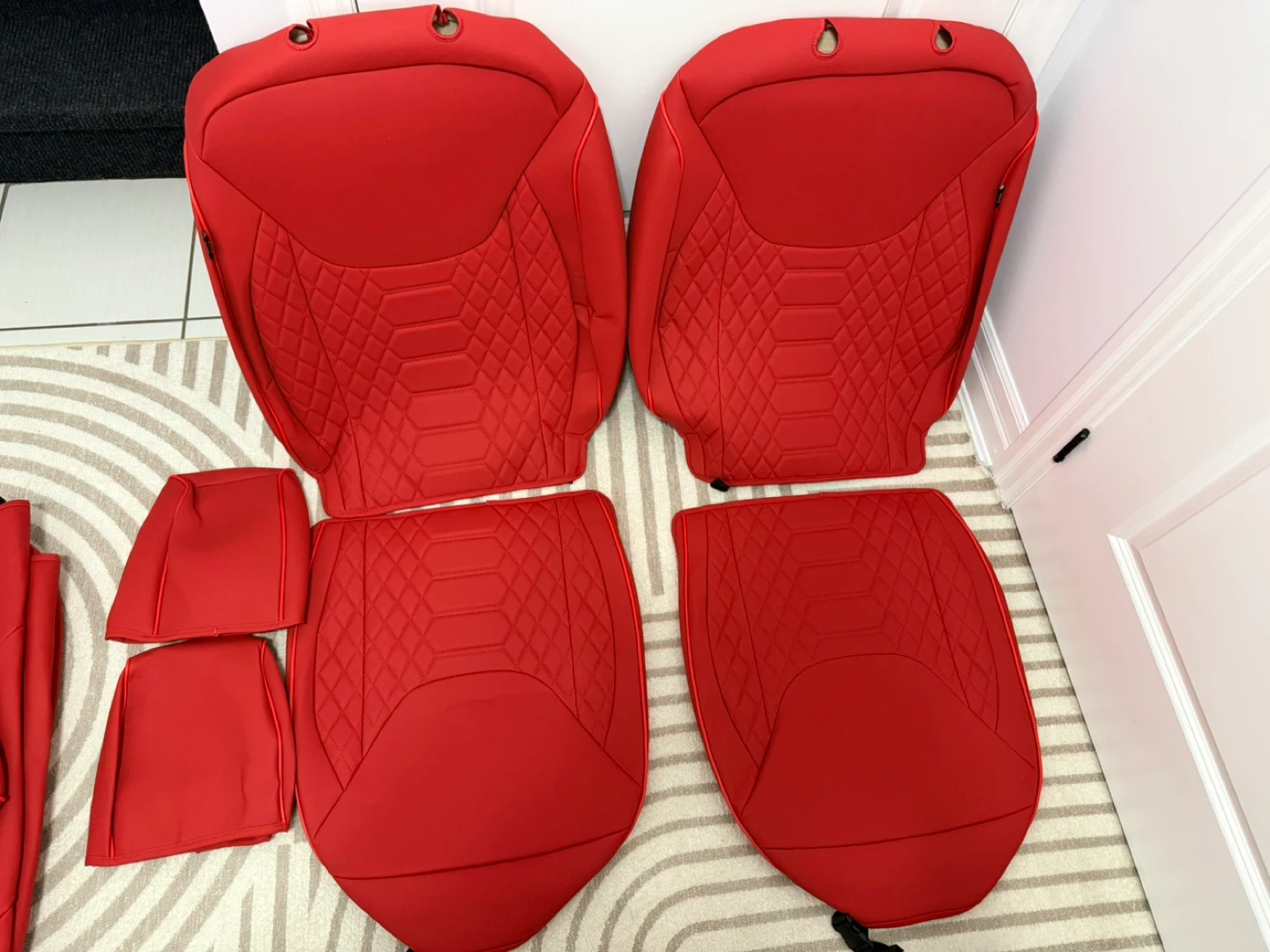 Jeep Wrangler JK 4-Door Seat Covers 2013–2017 — Red — NEW - photo 2
