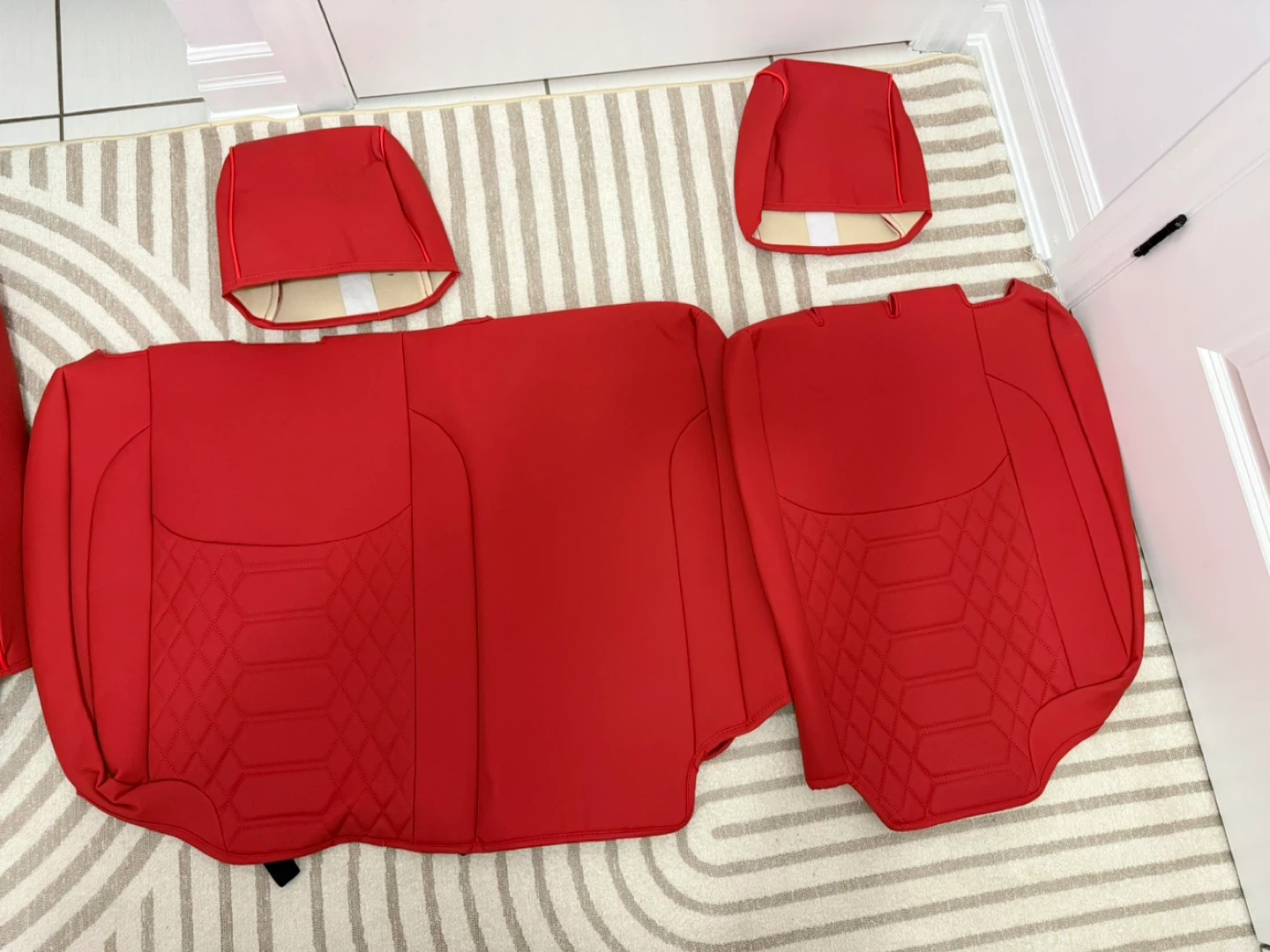 Jeep Wrangler JK 4-Door Seat Covers 2013–2017 — Red — NEW - photo 3