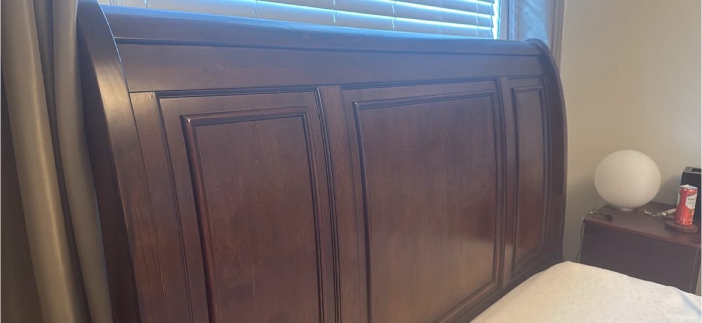 Queen Sized Solid Wood (walnut) Bed Frame - photo 4