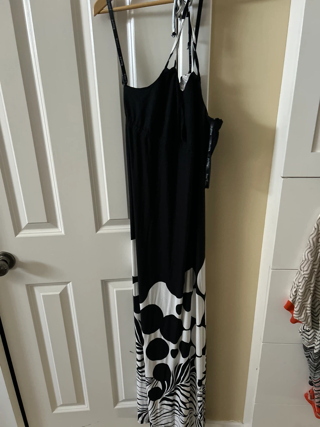 Joseph Ribkoff Black & White Maxi Dress