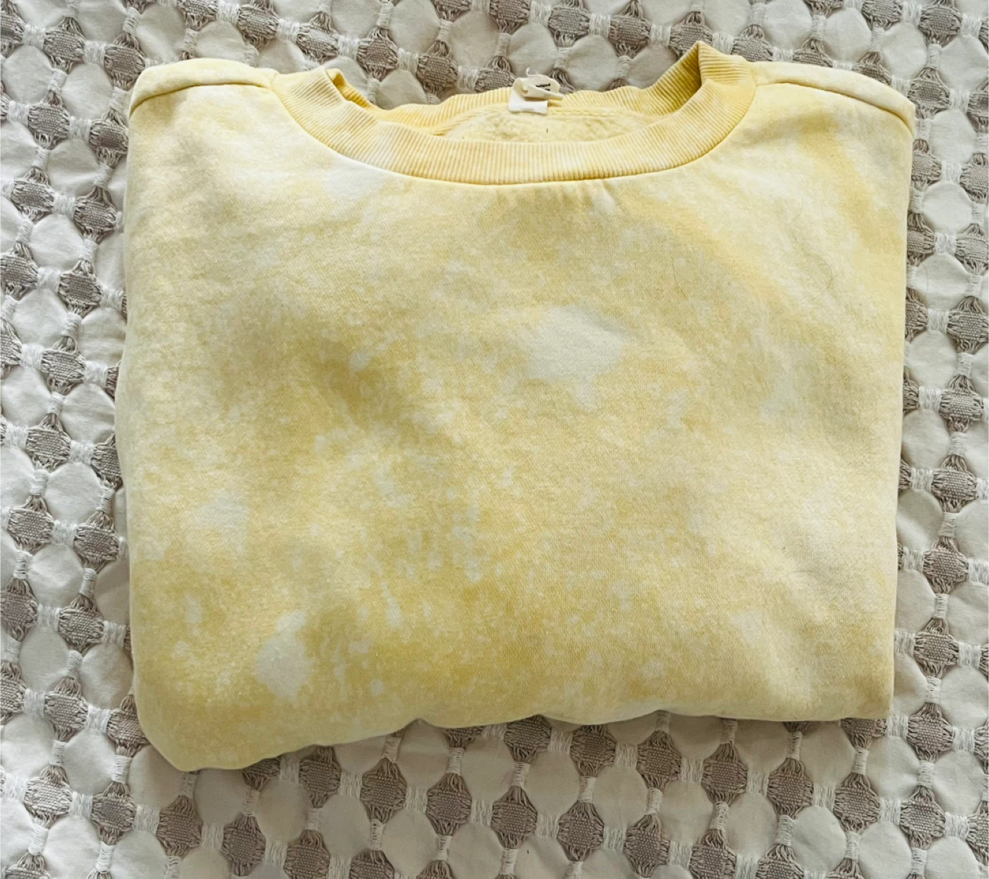 Anthropologie Daily Practice Tie Dye Sweatshirt - Yellow