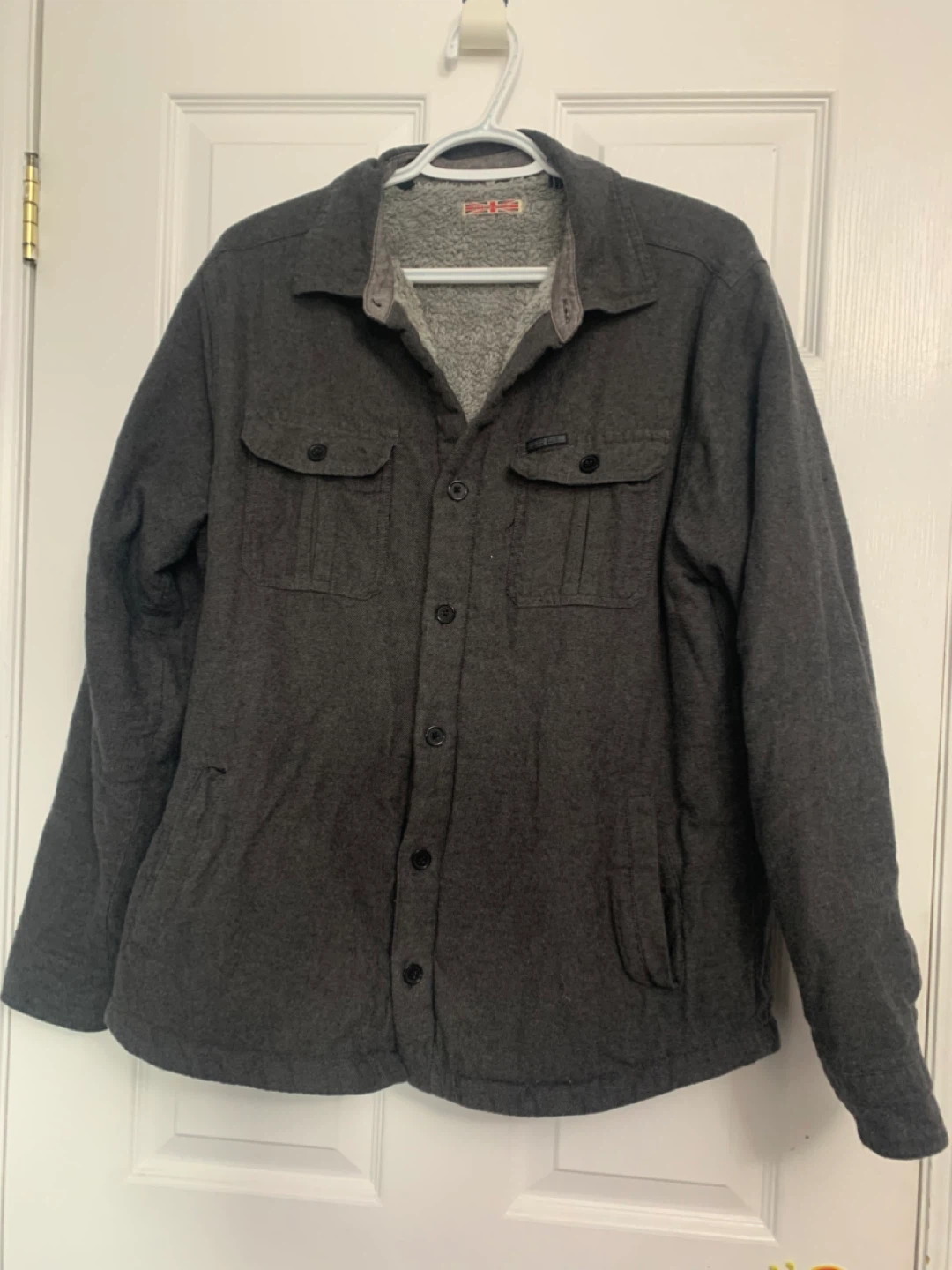 Hudson Men's Flannel Lined Jacket Size M