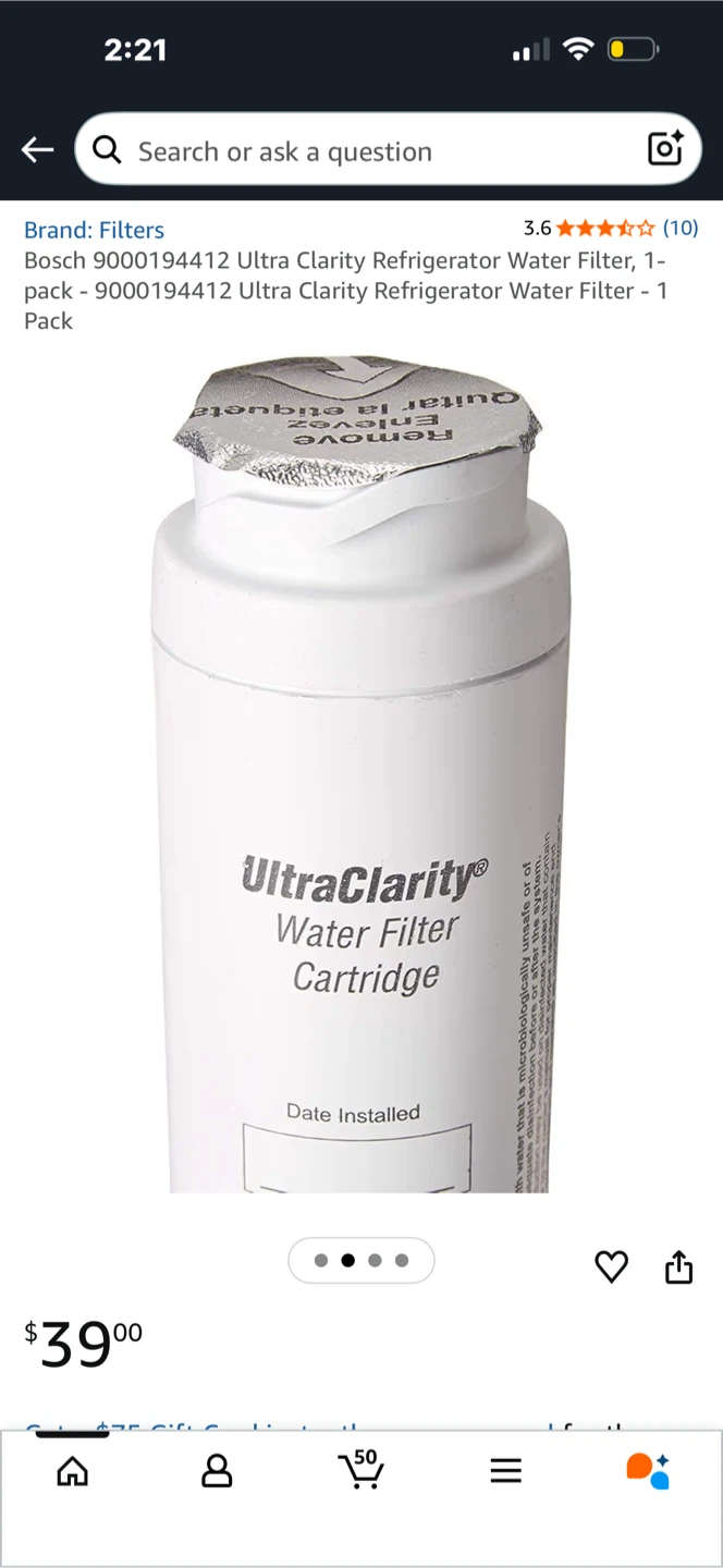 UltraClarityfor refrigerators (Bosch, Siemens, Gaggenau y Neff) - photo 2