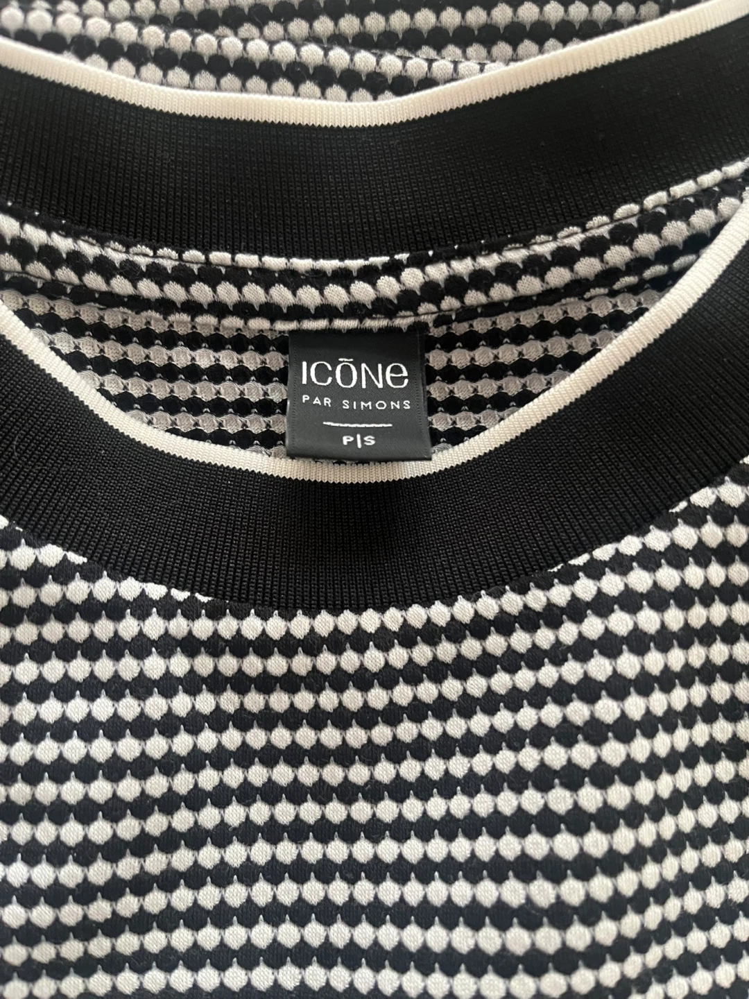 Icône Par Simons Black & White Patterned Top - photo 2