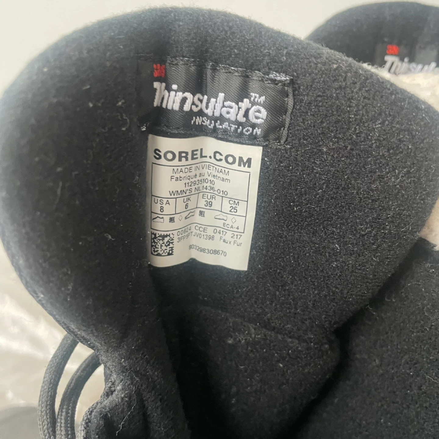 Sorel Women's Black Winter Boots Size 39, 8 - photo 4
