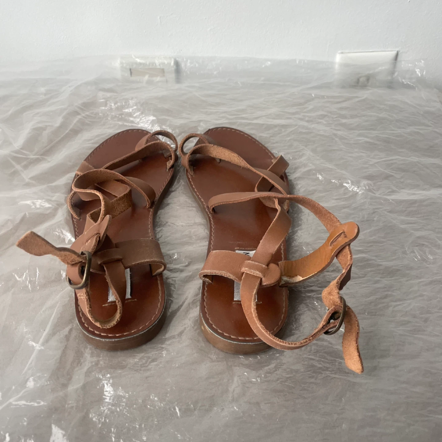 Steve Madden Brown Leather Sandals. Size 7.5, 38.5 - photo 3