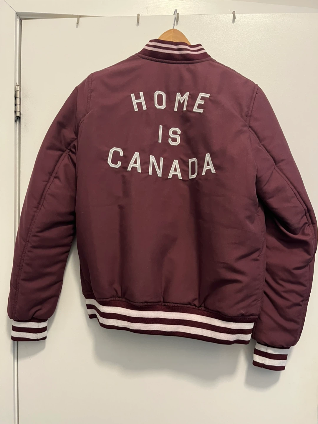 Peace Collective Varsity Bomber Jacket - Home is Canada