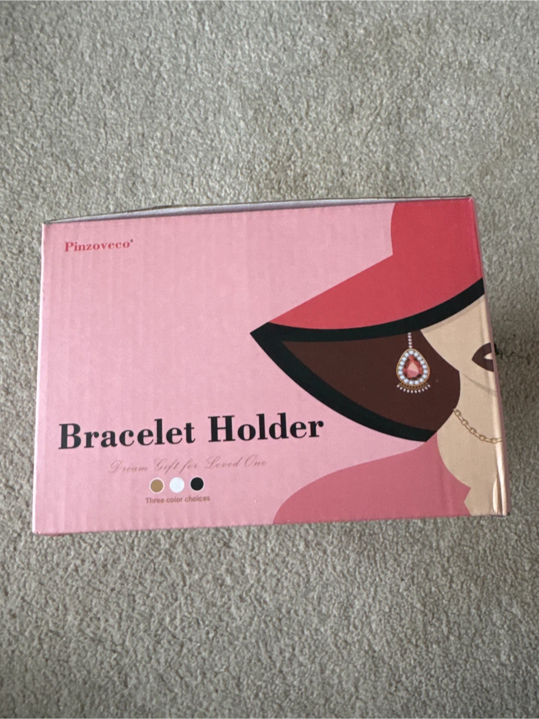 Pinzovcco Bracelet Holder Jewelry Display Stand Brown