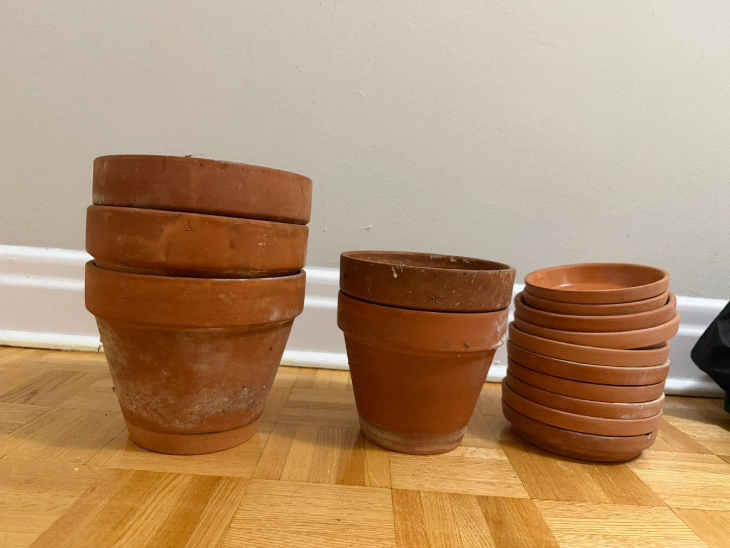 Terracotta Plant Pots and Saucers