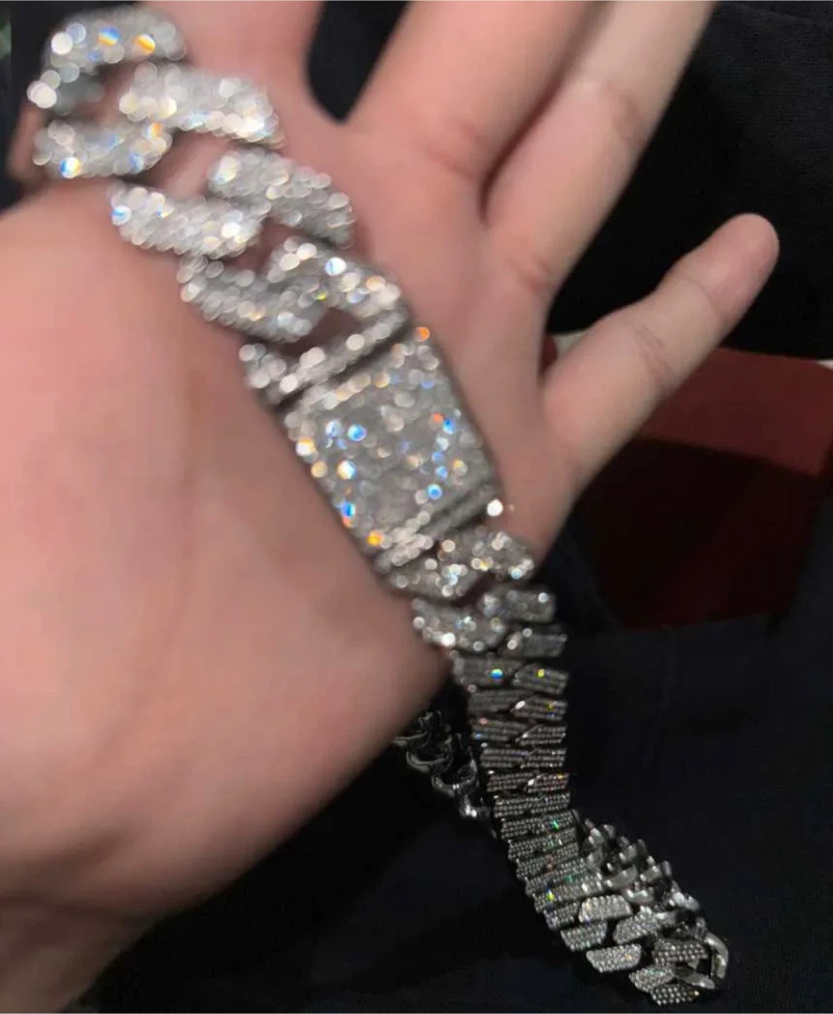 15mm 24 inch Moissanite Cuban Link Chain with GRA Certificate
