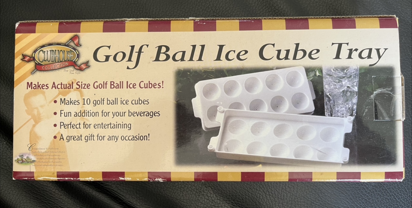 Golf Ball Ice Cube Tray