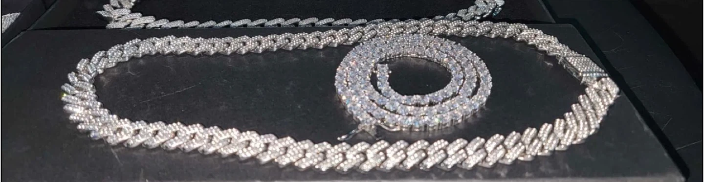 15mm 24 inch Moissanite Cuban Link Chain with GRA Certificate - photo 4