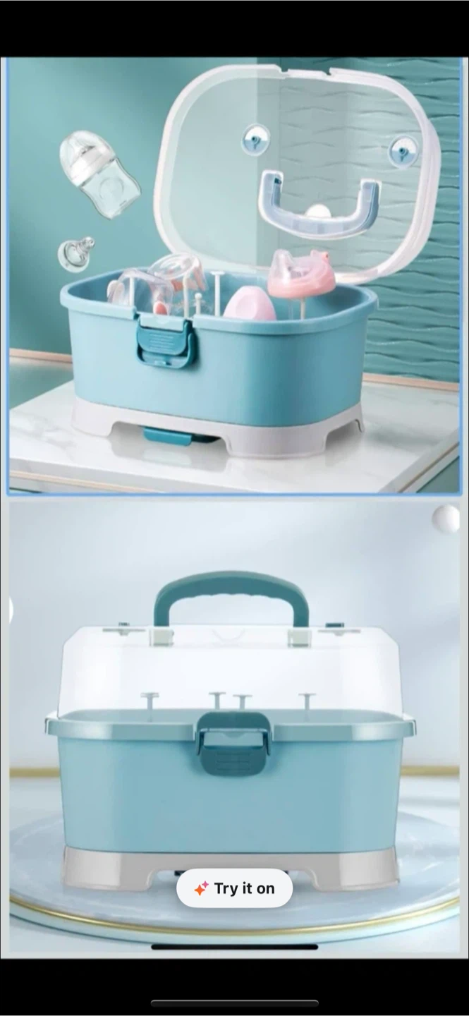 Baby Bottle Drying Rack with Cover
