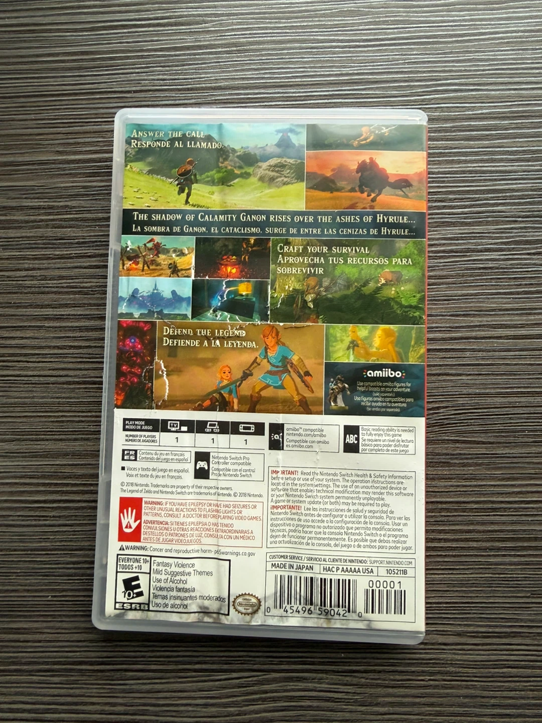 The Legend of Zelda: Breath of the Wild Nintendo Switch Game - photo 2