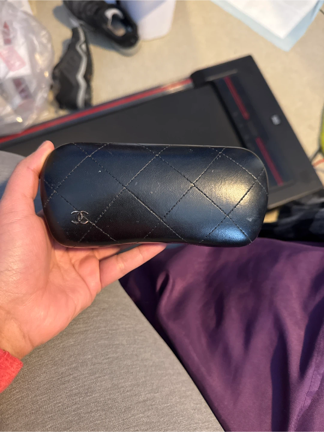 Chanel Quilted Leather Sunglasses Case
