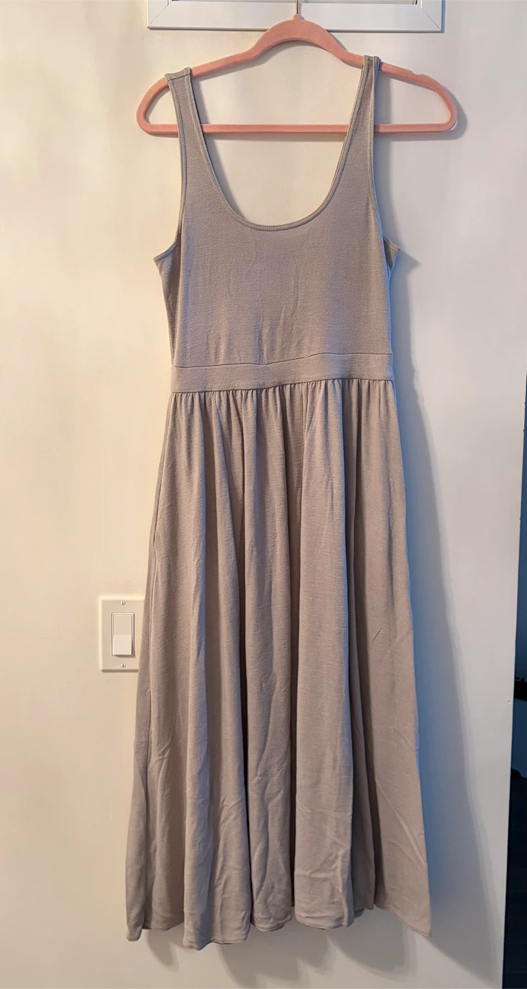 Wilfred Free Grey/lilac Sleeveless Midi Dress - photo 2