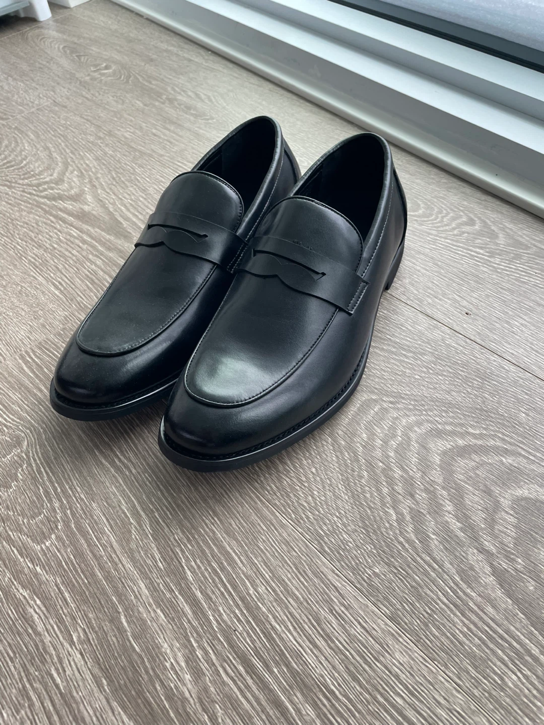 Classic Black Business / Casual Men’s Penny Loafers - photo 2