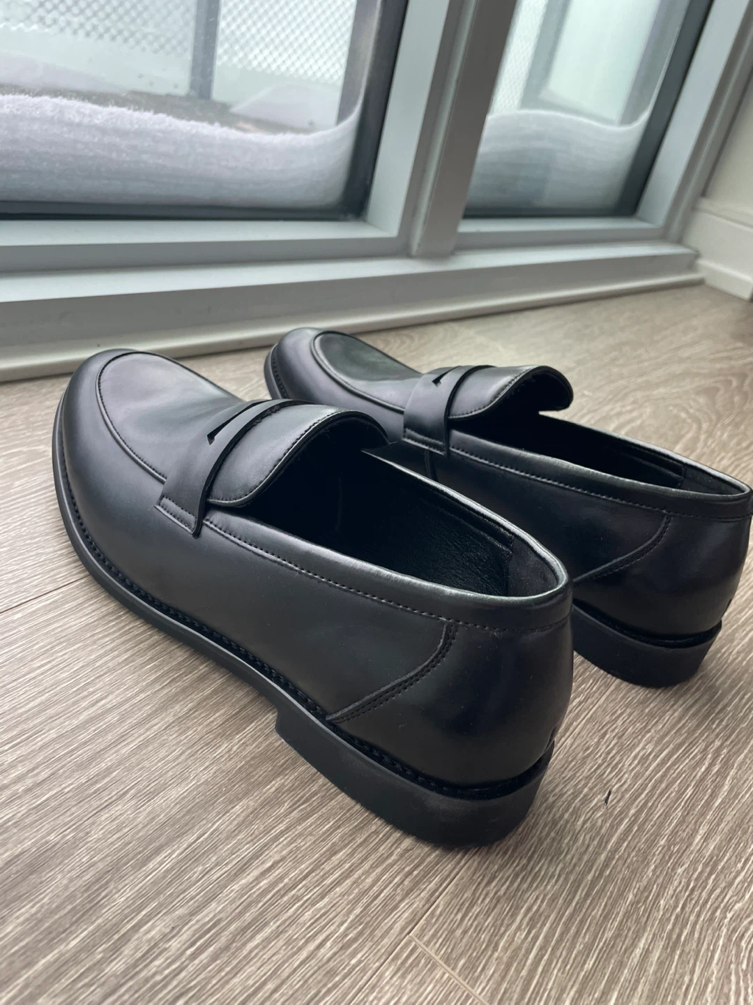 Classic Black Business / Casual Men’s Penny Loafers - photo 5