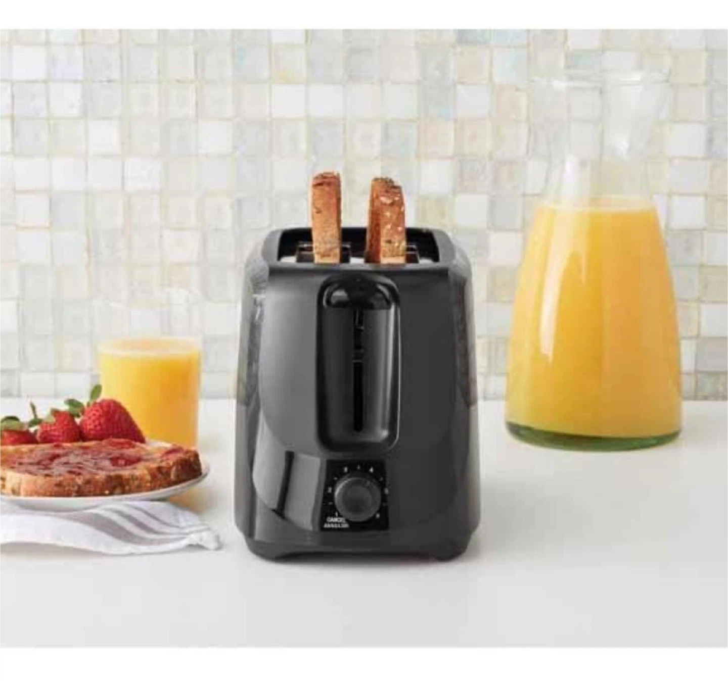 Black 2-Slice Toaster