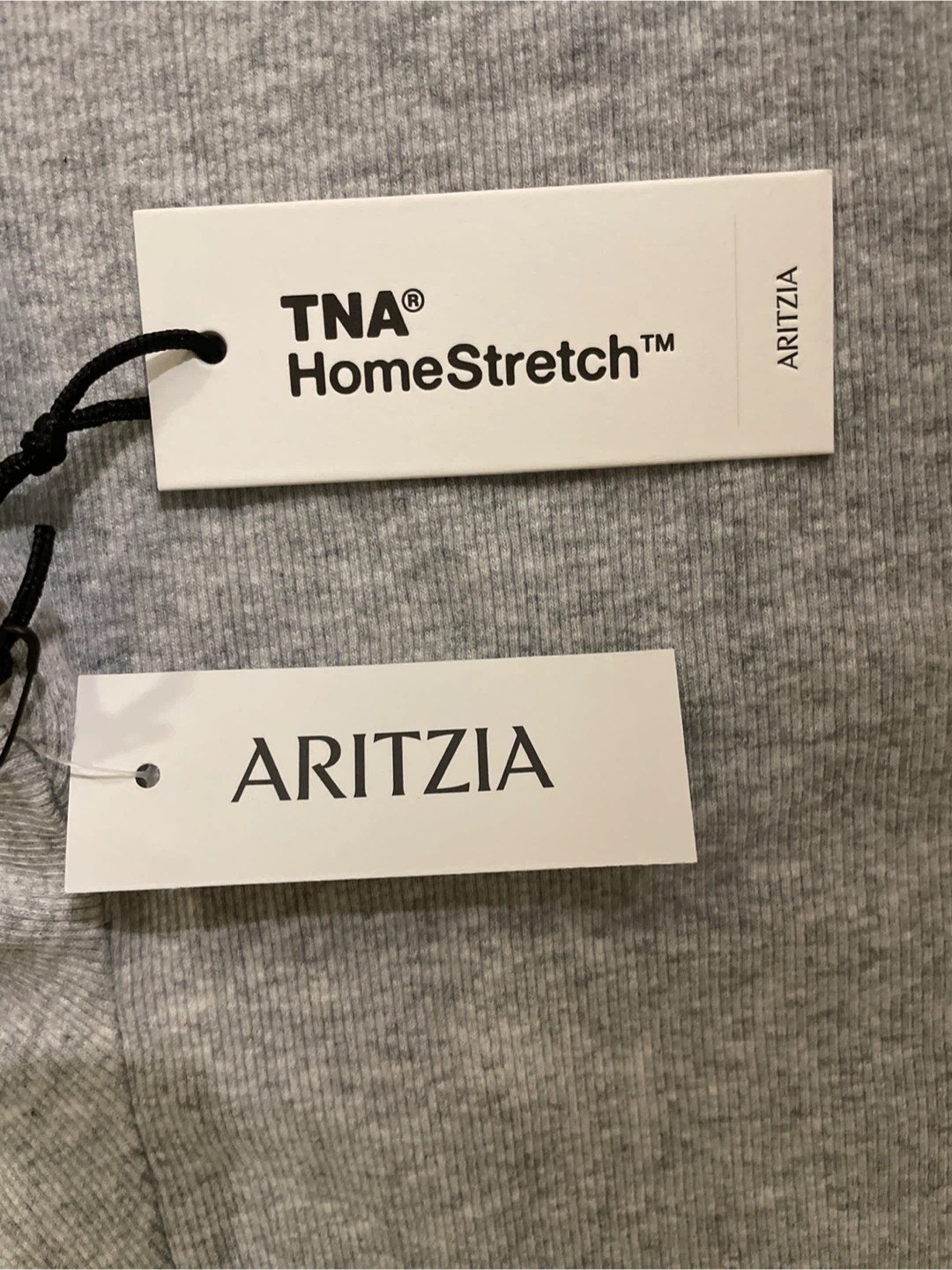 TNA HomeStretch Squareneck Top - Heather Chrome, 2XS - photo 3