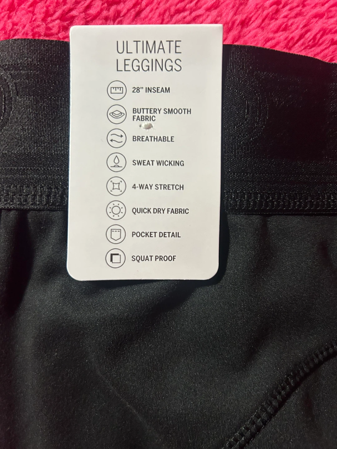 PINK Victoria's Secret Ultimate Leggings Black XL - photo 5