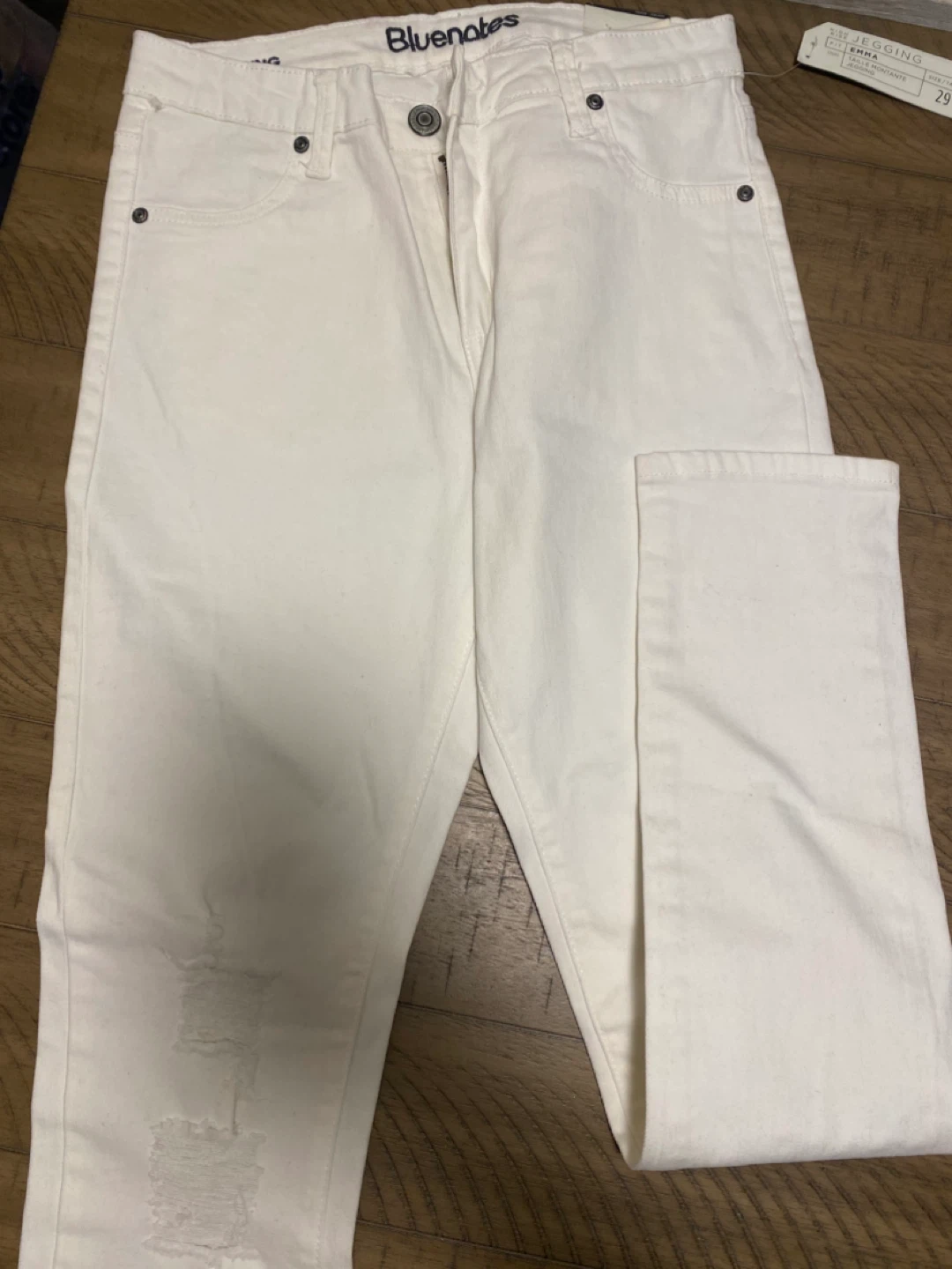Bluenotes White Emma High Rise Jegging Jeans - Size 29