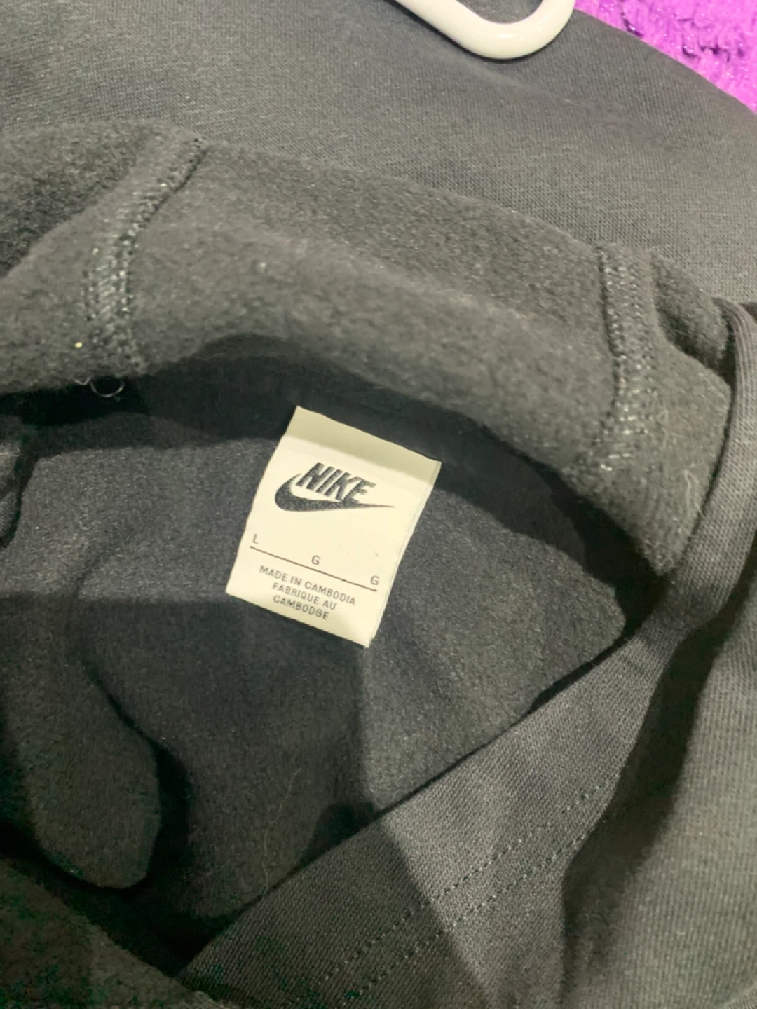 Nike Black Hoodie Youth Size L - photo 3