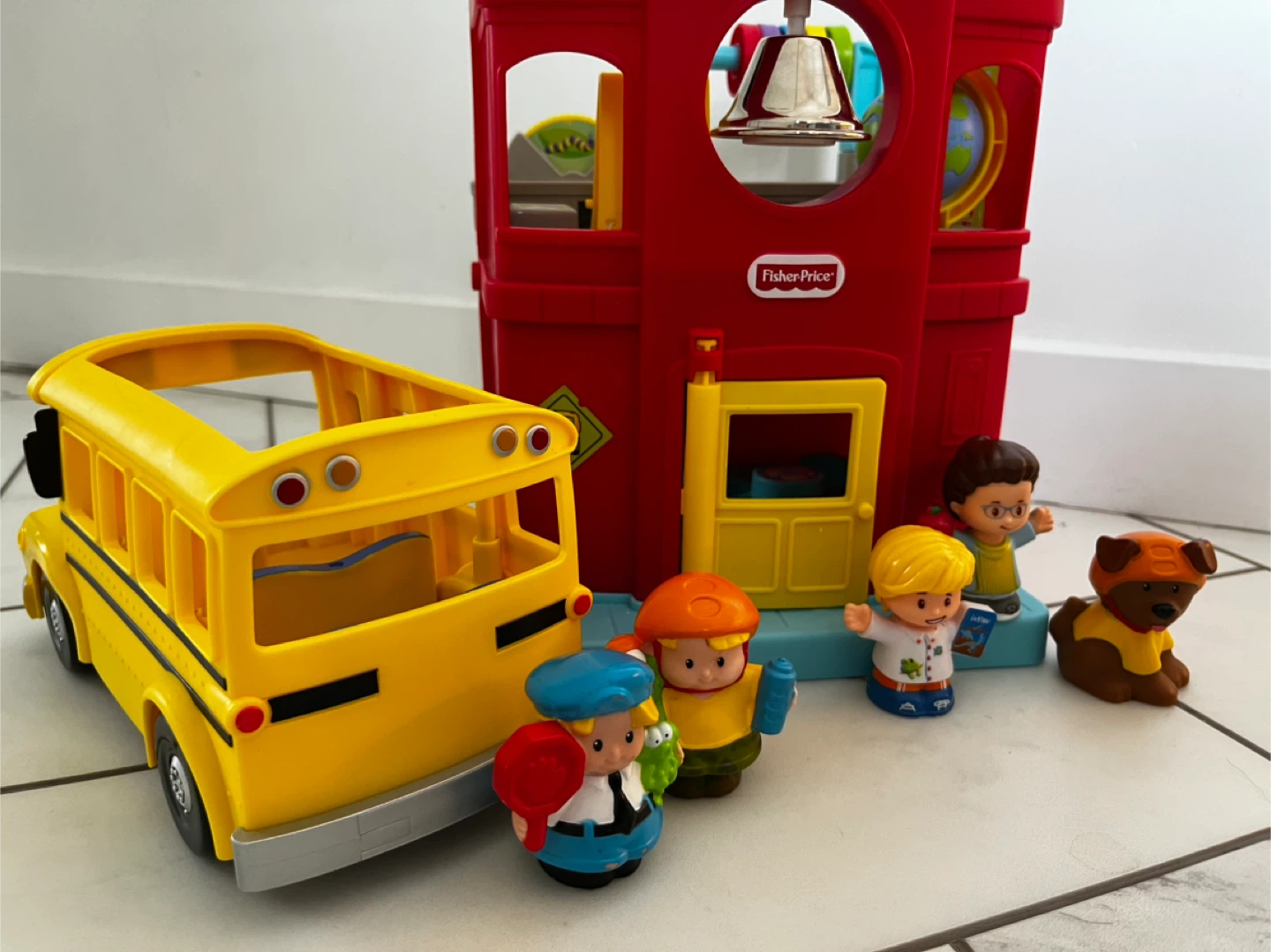 Fisher-Price Little People School Bus & School Playset