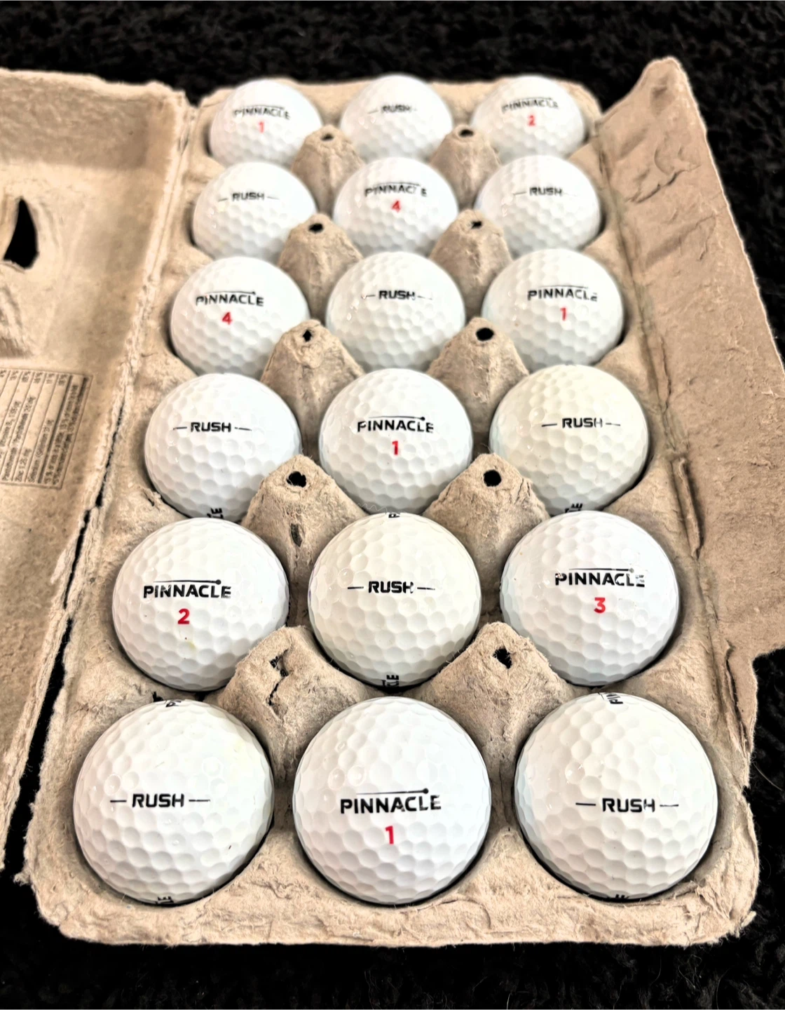 18 Pinnacle Rush Golf Balls