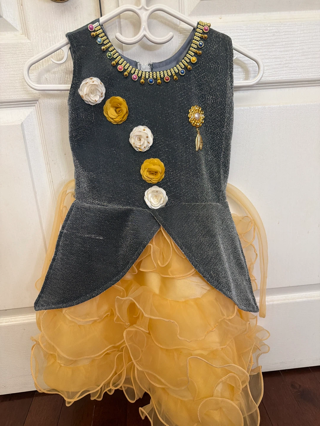 Girls' Sparkly Dress with Embellishments