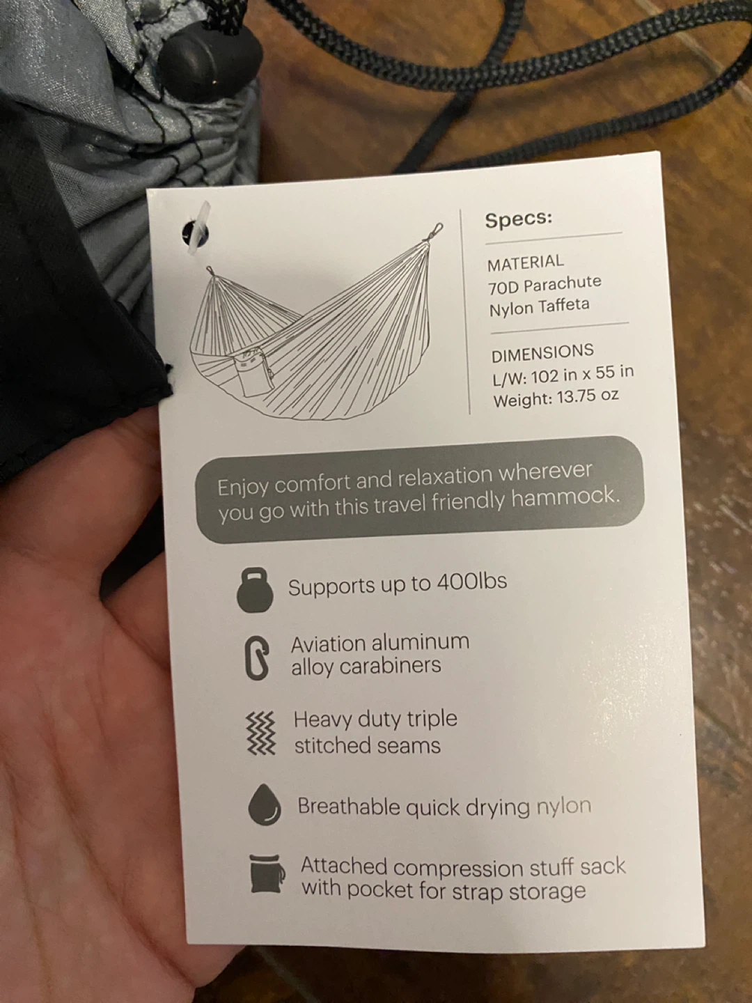 Gemline Travel Hammock - photo 4