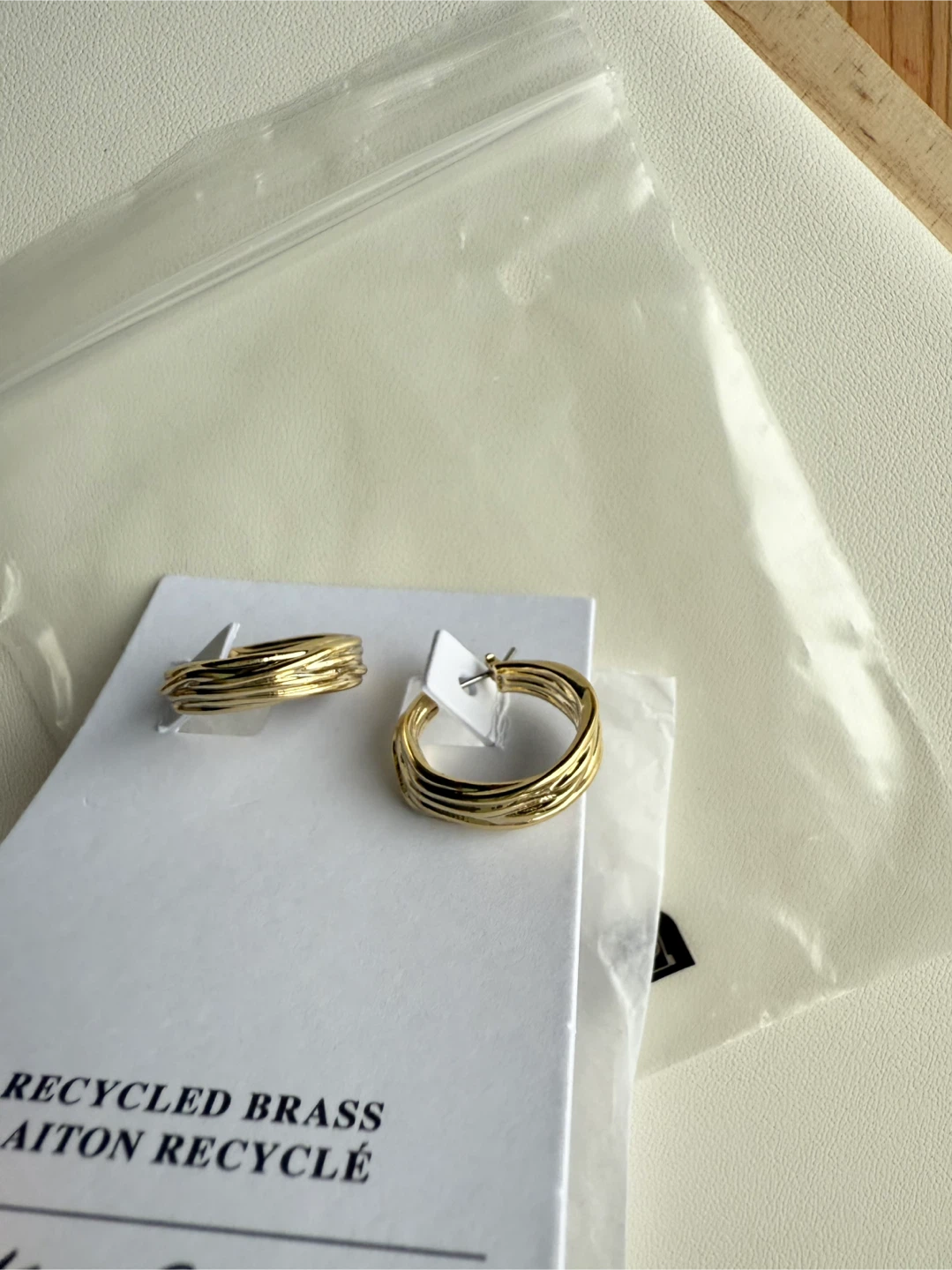 & Other Stories gold twisted hoop earrings - photo 3