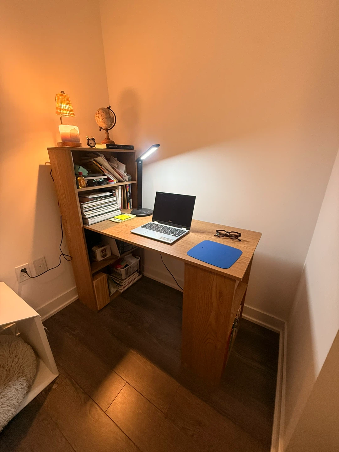 Computer Desk with Bookshelf - photo 2